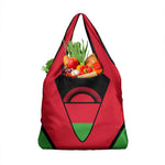 Malawi Grocery Bag Flag Colors Blended with National Emblem