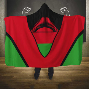 Malawi Hooded Blanket Flag Colors Blended with National Emblem