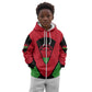 Malawi Kid Hoodie Flag Colors Blended with National Emblem