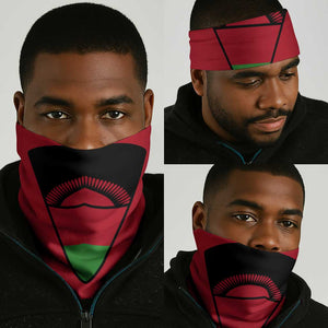 Malawi Neck Gaiter Flag Colors Blended National Emblem TS04