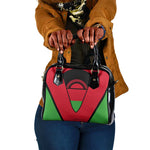 Malawi Shoulder Handbag Flag Colors Blended with National Emblem