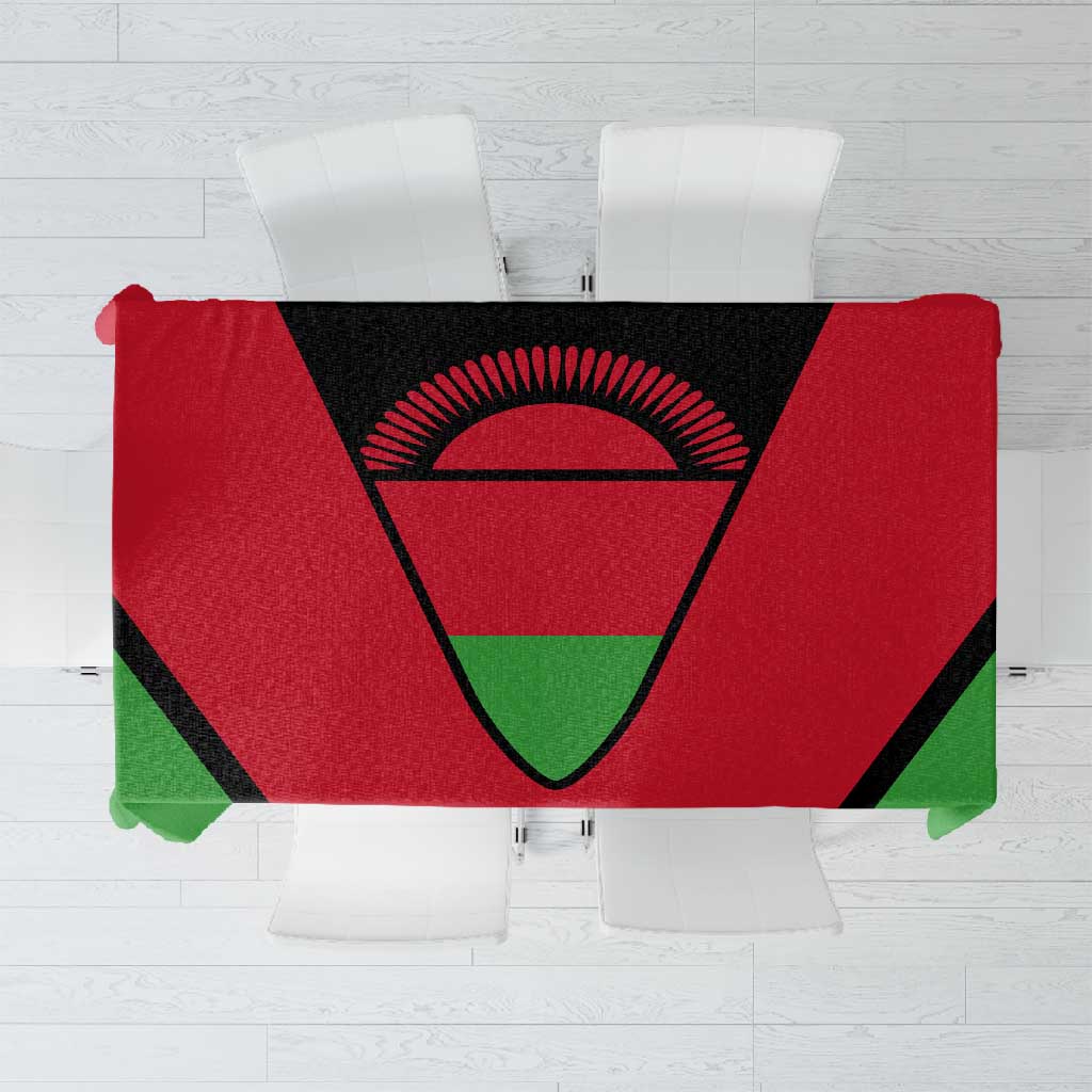 Malawi Tablecloth Flag Colors Blended with National Emblem