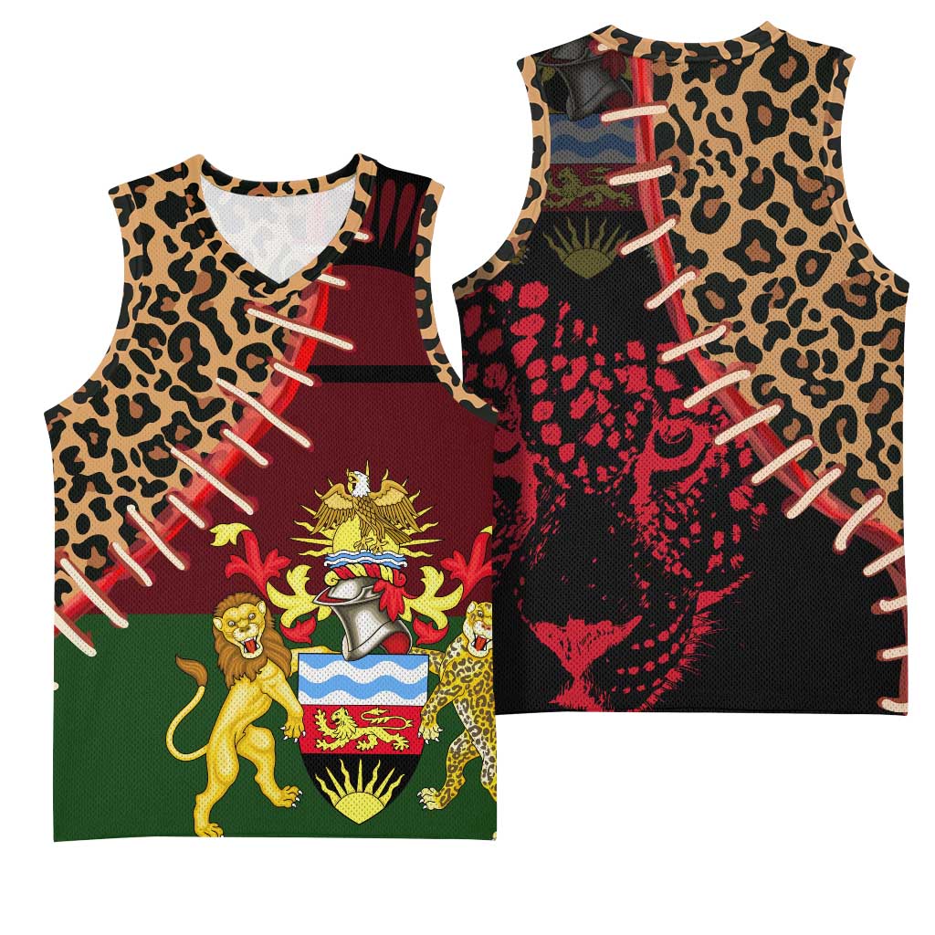Leopard and Lion Malawi Basketball Jersey Unity and Freedom TS04