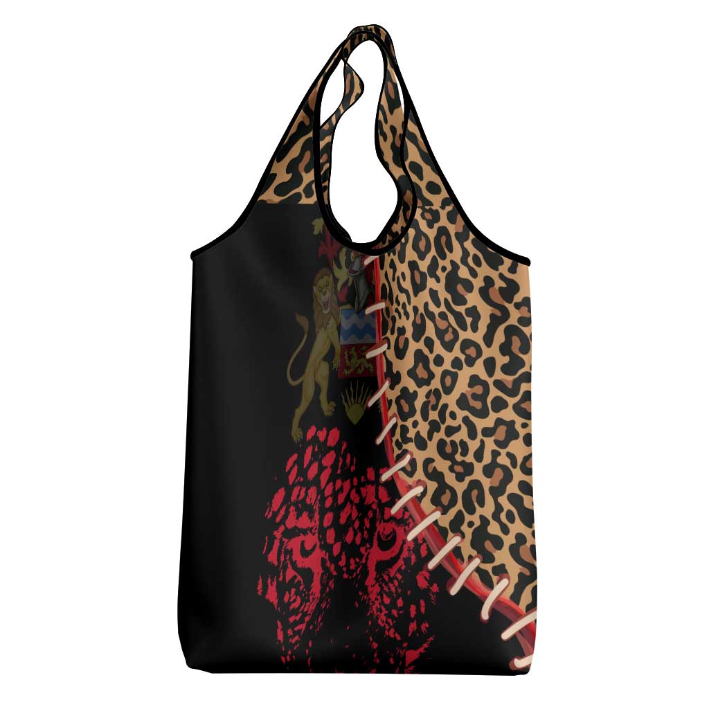 Leopard and Lion Malawi Grocery Bag Unity and Freedom