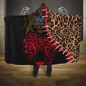 Leopard and Lion Malawi Hooded Blanket Unity and Freedom