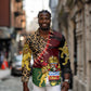 Leopard and Lion Malawi Long Sleeve Button Shirt Unity and Freedom