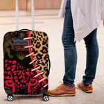 Leopard and Lion Malawi Luggage Cover Unity and Freedom
