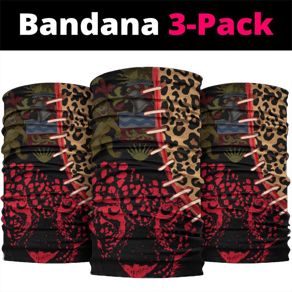 Leopard and Lion Malawi Neck Gaiter Unity and Freedom TS04