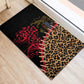 Leopard and Lion Malawi Rubber Doormat Unity and Freedom