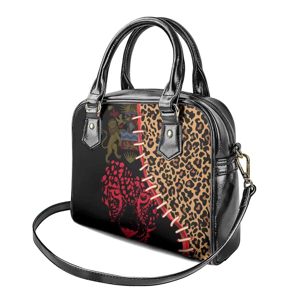 Leopard and Lion Malawi Shoulder Handbag Unity and Freedom