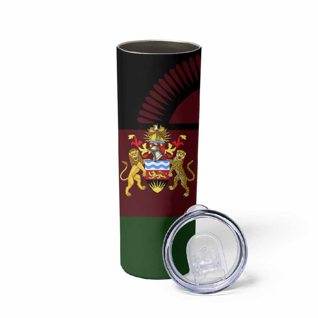 Leopard and Lion Malawi Skinny Tumbler Unity and Freedom