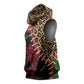 Leopard and Lion Malawi Sleeveless Hoodie Unity and Freedom - African Pride