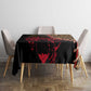 Leopard and Lion Malawi Tablecloth Unity and Freedom