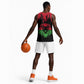 Malawi Lion Map Flag Basketball Jersey Wildlife Fusion Design TS04