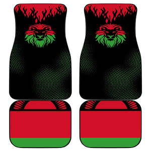 Malawi Lion Map Flag Car Mats Wildlife Fusion Design