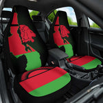 Malawi Lion Map Flag Car Seat Cover Wildlife Fusion Design