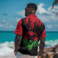Malawi Lion Map Flag Hawaiian Shirt Wildlife Fusion Design