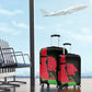 Malawi Lion Map Flag Luggage Cover Wildlife Fusion Design