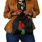 Malawi Lion Map Flag Shoulder Handbag Wildlife Fusion Design