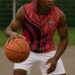 Malawi Patterns African Sleeveless Hoodie Blended with Flag Colors and National Emblem - African Pride
