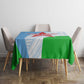 Djibouti Tablecloth Flag Tribal Motifs and Red Star Symbol of Unity