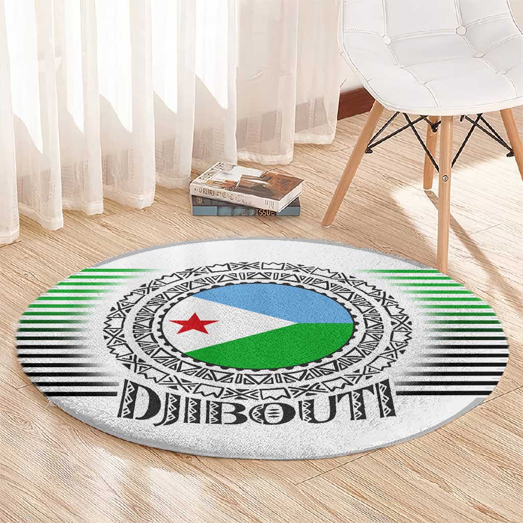 African Tribal Djibouti Roots Round Carpet Urban Streetwear