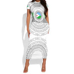 African Tribal Djibouti Roots Short Sleeve Bodycon Dress Urban Streetwear TS04