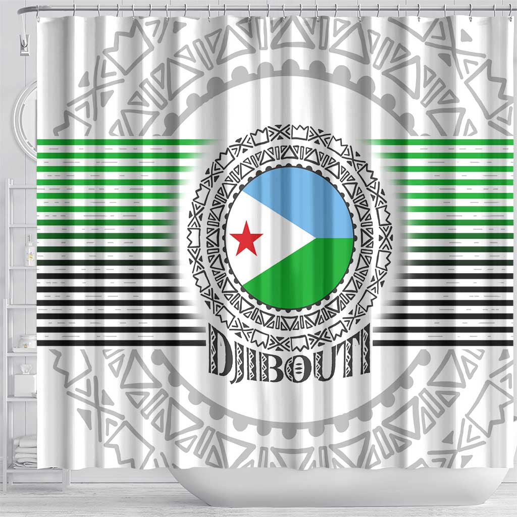 African Tribal Djibouti Roots Shower Curtain Urban Streetwear