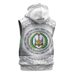 African Tribal Djibouti Roots Sleeveless Zip Hoodie Urban Streetwear - African Pride