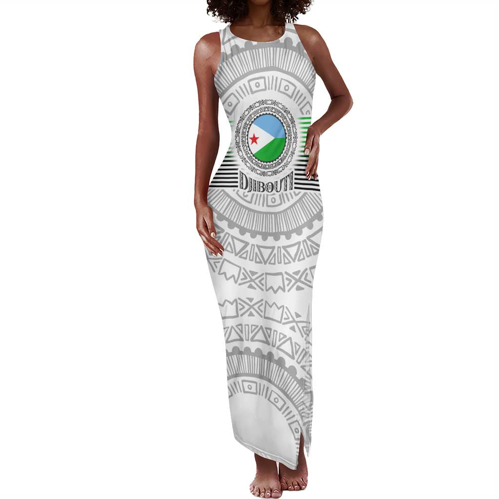 African Tribal Djibouti Roots Tank Maxi Dress Urban Streetwear