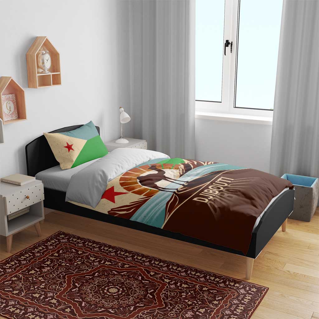 Djibouti Camel Bedding Set Where Desert Meets Sea and Heritage Stands Tall