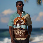 Djibouti Camel Hawaiian Shirt Where Desert Meets Sea and Heritage Stands Tall