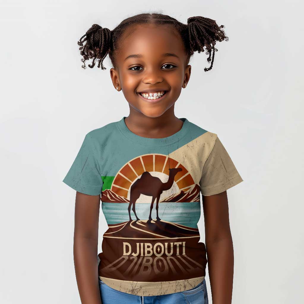 Djibouti Camel Kid T shirt Where Desert Meets Sea and Heritage Stands Tall