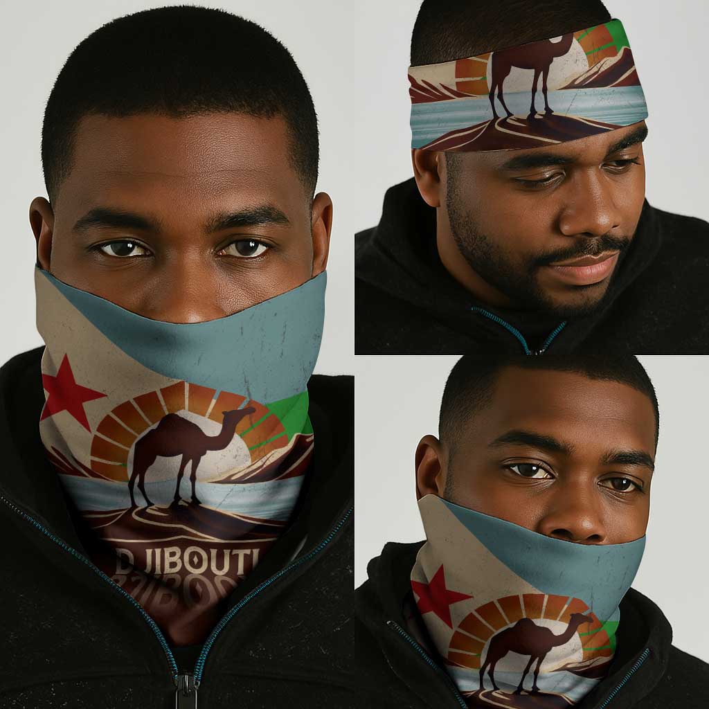 Djibouti Camel Neck Gaiter Where Desert Meets Sea and Heritage Stands Tall TS04