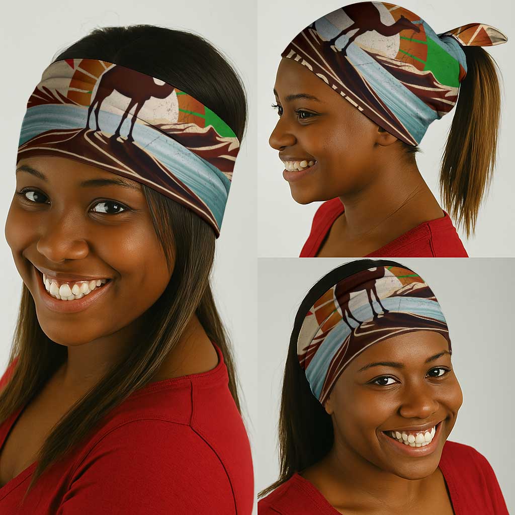 Djibouti Camel Neck Gaiter Where Desert Meets Sea and Heritage Stands Tall TS04