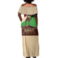 Djibouti Camel Off Shoulder Maxi Dress Where Desert Meets Sea and Heritage Stands Tall
