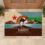 Djibouti Camel Rubber Doormat Where Desert Meets Sea and Heritage Stands Tall