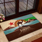 Djibouti Camel Rubber Doormat Where Desert Meets Sea and Heritage Stands Tall