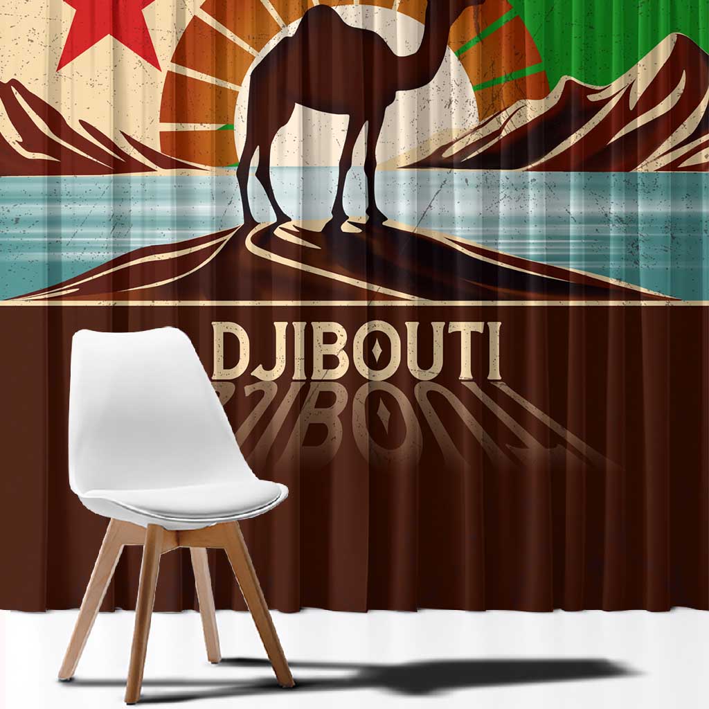 Djibouti Camel Window Curtain Where Desert Meets Sea and Heritage Stands Tall