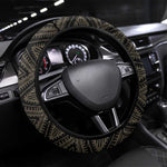 Djibouti Desert Steering Wheel Cover Camel Riders and African Pattern