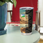 Djibouti Desert Tumbler Cup Camel Riders and African Pattern