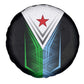 Djibouti Africa Spare Tire Cover Tribal Geometry Meets National Colors and Red Star Boldness