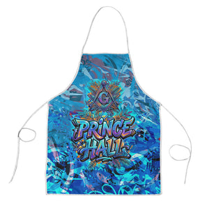 Prince Hall Freemasonry Apron Compasses Masonic Art - Urban Graffiti Style