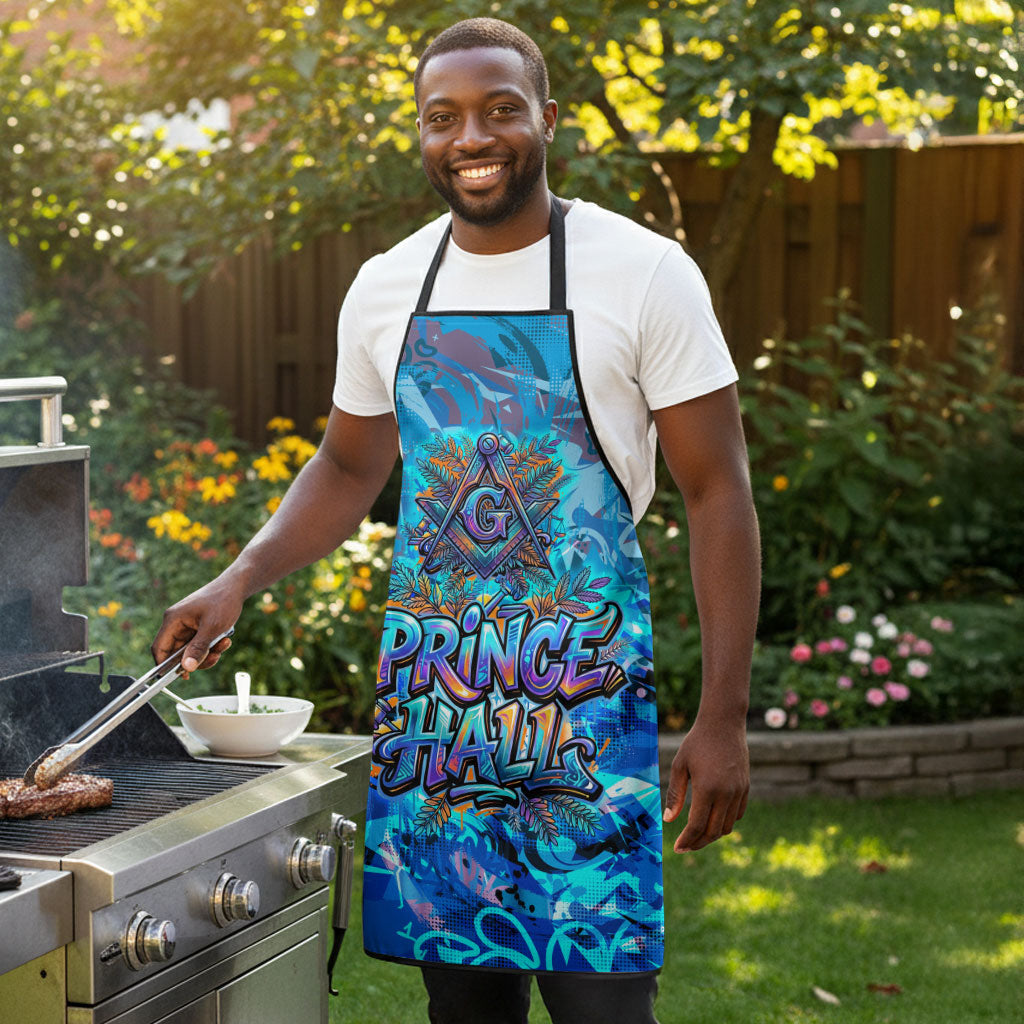 Prince Hall Freemasonry Apron Compasses Masonic Art - Urban Graffiti Style