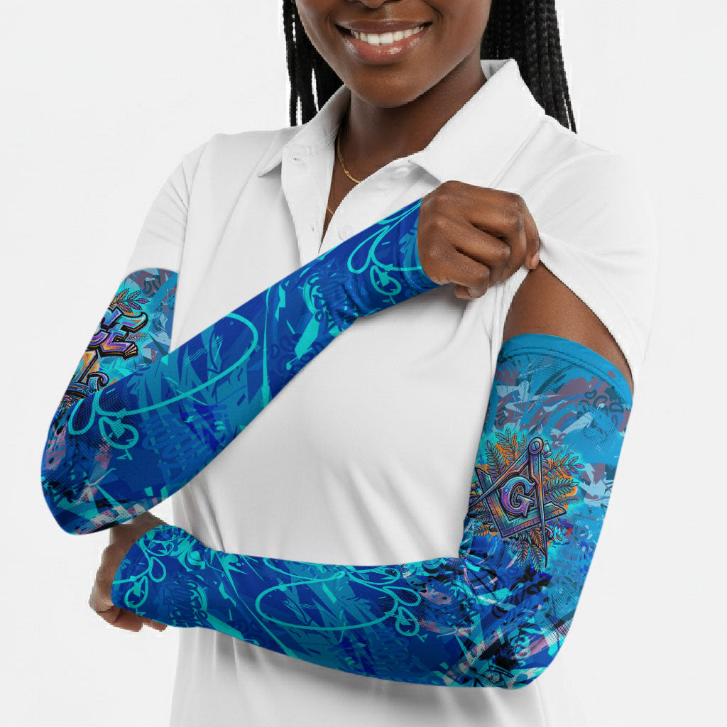 Prince Hall Freemasonry Arm Sleeves Compasses Masonic Art - Urban Graffiti Style
