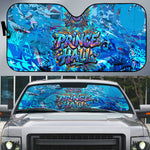 Prince Hall Freemasonry Auto Sun Shade Compasses Masonic Art - Urban Graffiti Style