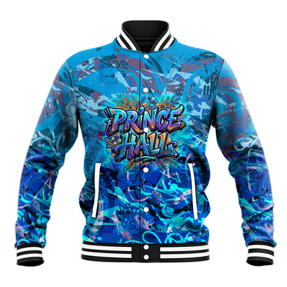 Prince Hall Freemasonry Baseball Jacket Compasses Masonic Art - Urban Graffiti Style