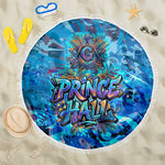 Prince Hall Freemasonry Beach Blanket Compasses Masonic Art - Urban Graffiti Style