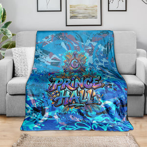 Prince Hall Freemasonry Blanket Compasses Masonic Art - Urban Graffiti Style