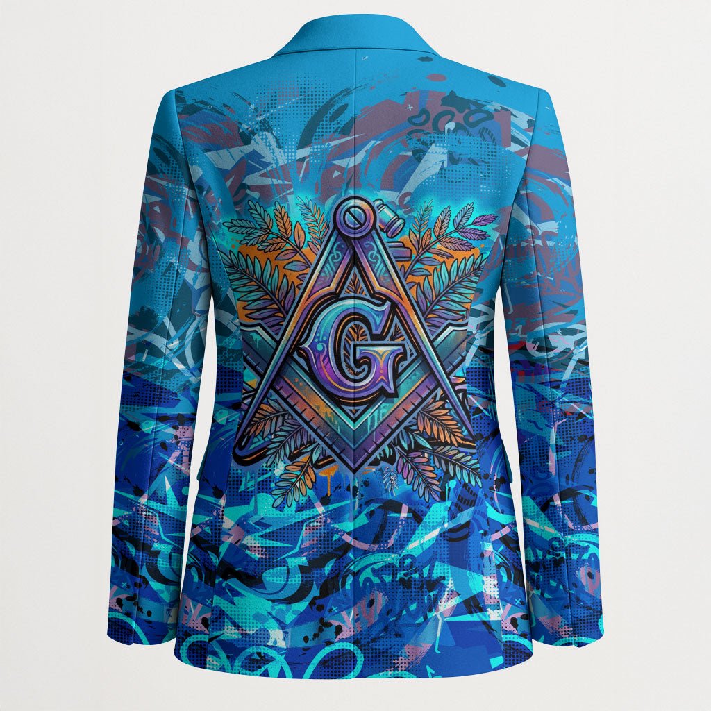 Prince Hall Freemasonry Blazer Compasses Masonic Art - Urban Graffiti Style